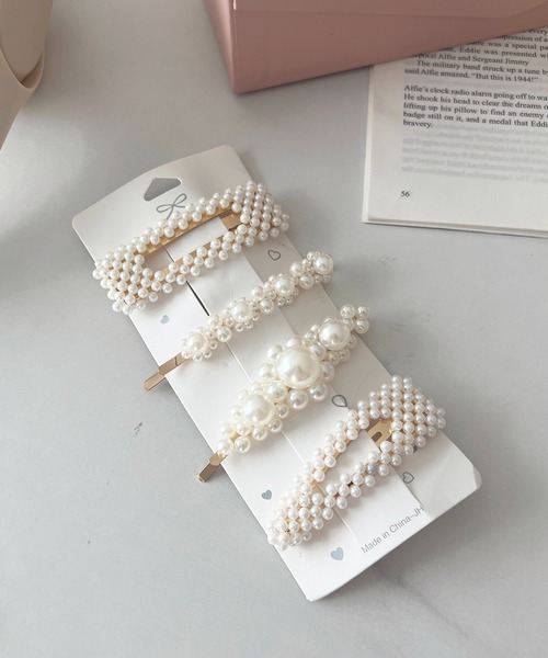 apres jour（アプレジュール）の「【apres jour×ARIAZ】アソートパールセットヘアピン（ヘアピン・レディース・ホワイト/ゴールド/その他/オフホワイト・FREE）」の2枚目の写真