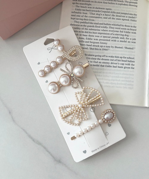 apres jour（アプレジュール）の「【apres jour×ARIAZ】アソートパールセットヘアピン（ヘアピン・レディース・ホワイト/ゴールド/その他/オフホワイト・FREE）」の4枚目の写真