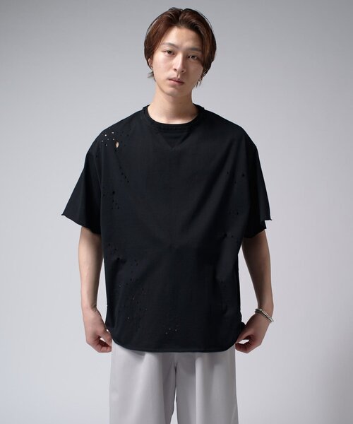 Lui's(ルイス)の「SHOTGUN T(Tシャツ/カットソー・メンズ・ブラック/チャコールグレー・FREE)」の20枚目の写真