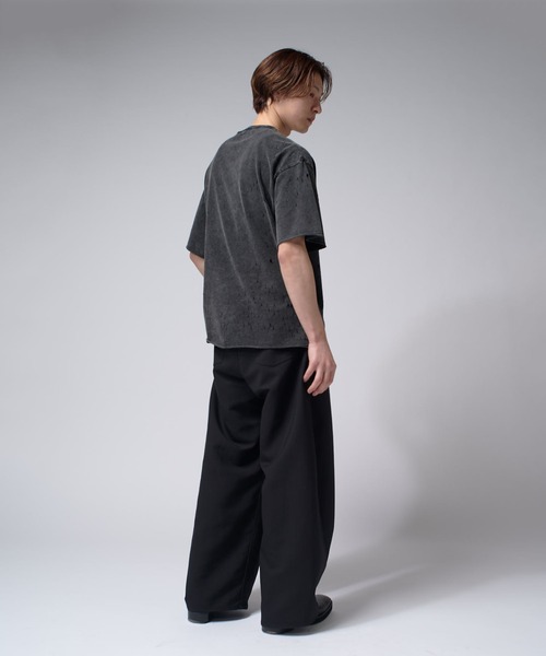 Lui's(ルイス)の「SHOTGUN T(Tシャツ/カットソー・メンズ・ブラック/チャコールグレー・FREE)」の18枚目の写真