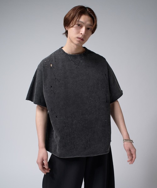 Lui's(ルイス)の「SHOTGUN T(Tシャツ/カットソー・メンズ・ブラック/チャコールグレー・FREE)」の11枚目の写真