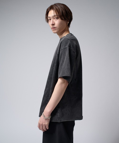 Lui's(ルイス)の「SHOTGUN T(Tシャツ/カットソー・メンズ・ブラック/チャコールグレー・FREE)」の12枚目の写真