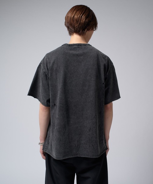 Lui's(ルイス)の「SHOTGUN T(Tシャツ/カットソー・メンズ・ブラック/チャコールグレー・FREE)」の14枚目の写真