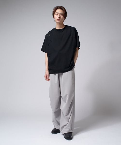 Lui's(ルイス)の「SHOTGUN T(Tシャツ/カットソー・メンズ・ブラック/チャコールグレー・FREE)」の6枚目の写真