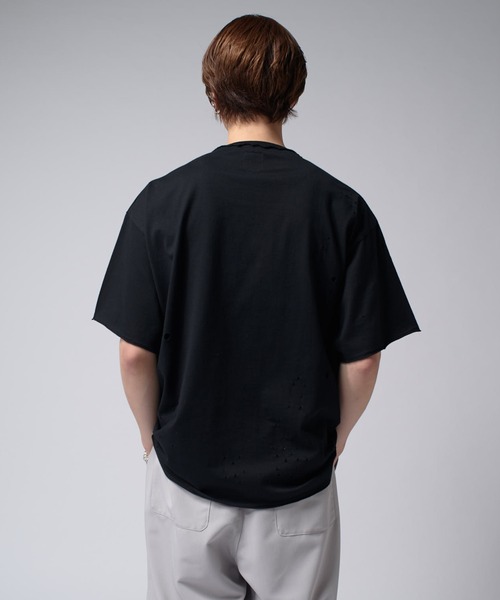 Lui's(ルイス)の「SHOTGUN T(Tシャツ/カットソー・メンズ・ブラック/チャコールグレー・FREE)」の5枚目の写真