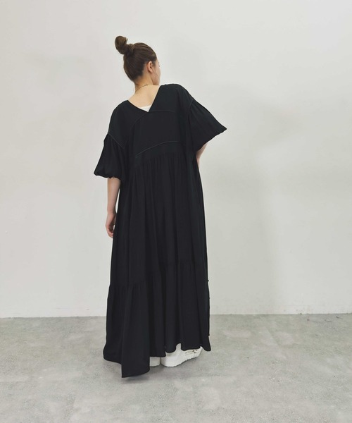 MODE NORM CORE 2way マキシプリントワンピース セール】【MODE NORM CORE】2WAYマキシプリントワンピース