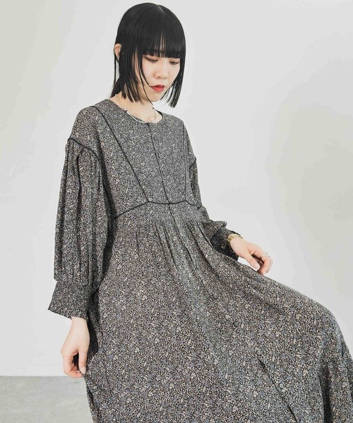 MODE NORM CORE 2way マキシプリントワンピース MODE NORM CORE】2WAYマキシプリントワンピース（ワンピース
