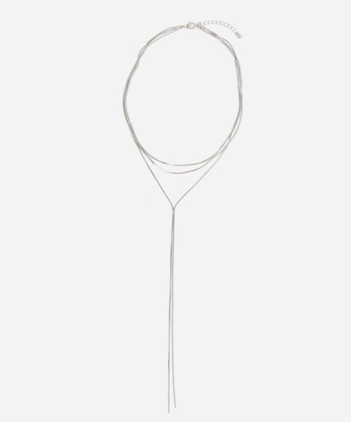 FOREVER 21(フォーエバー トゥエンティーワン)の「ボウタイネックレス(ネックレス・レディース・シルバー・FREE)」の1枚目の写真