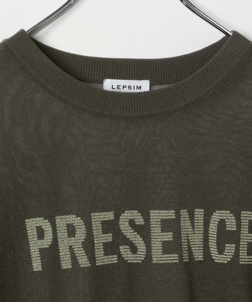 LEPSIM（レプシィム）の「12ゲージシアーロゴ5分袖プルオーバー　322287（ニット/セーター・レディース・ホワイト×ブラック/チャコールグレー/ライトグレー/ブルー/グレー系その他/ベージュ系その他/グレー系その他2/グレー系その他3/マスタード・FREE）」の19枚目の写真