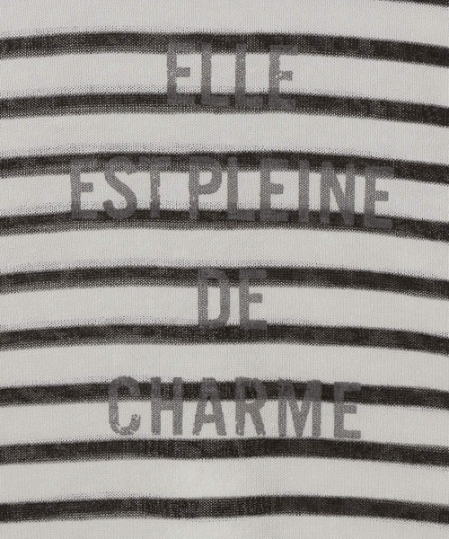 LEPSIM（レプシィム）の「12ゲージシアーロゴ5分袖プルオーバー　322287（ニット/セーター・レディース・ホワイト×ブラック/チャコールグレー/ライトグレー/ブルー/グレー系その他/ベージュ系その他/グレー系その他2/グレー系その他3/マスタード・FREE）」の12枚目の写真