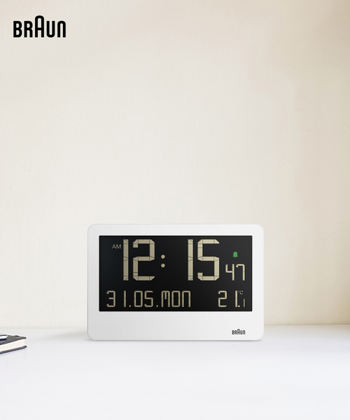 ☆【BRAUN/ブラウン】DIGITALCLOCK BC14W 置き時計（置時計