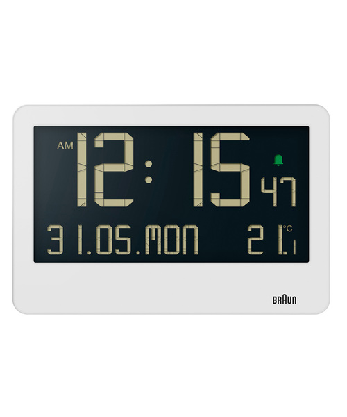 ☆【BRAUN/ブラウン】DIGITALCLOCK BC14W 置き時計（置時計