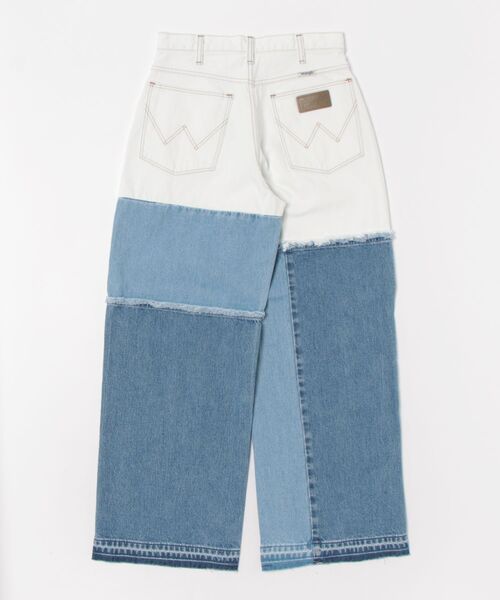 Wrangler リメイクパンツ セール】Wrangler/ラングラー リメイクワイドデニムパンツ