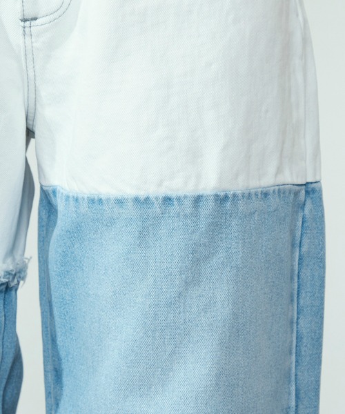 セール】Wrangler/ラングラー リメイクワイドデニムパンツ
