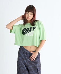 SILENT VIBES/ロキシーショート丈半袖Tシャツ
