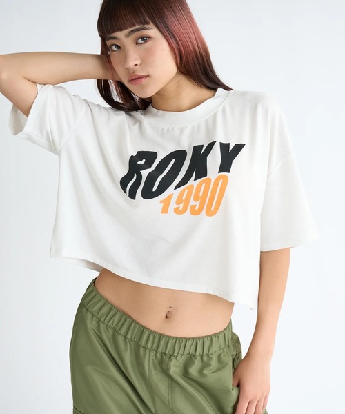 ROXY(ロキシー)の「SILENT VIBES/ロキシーショート丈半袖Tシャツ(Tシャツ/カットソー・レディース・グレー/ブラック/ホワイト・LARGE/MEDIUM/SMALL)」の4枚目の写真