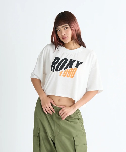 ROXY(ロキシー)の「SILENT VIBES/ロキシーショート丈半袖Tシャツ(Tシャツ/カットソー・レディース・グレー/ブラック/ホワイト・LARGE/MEDIUM/SMALL)」の8枚目の写真