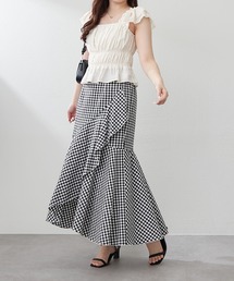 continuer de NICE CLAUP | 【@reve.perle_セレクト】ラッフルロングスカート(スカート)