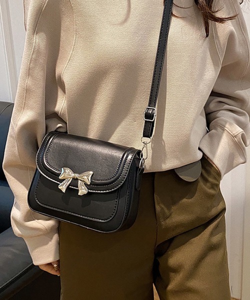 Miniministore(ミニミニストア)の「ミニショルダーバッグレディースミニバッグ(ショルダーバッグ・レディース・シルバー/ブラック/アイボリー/ピンク・FREE)」の6枚目の写真