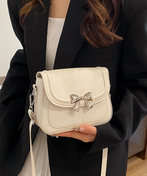 Miniministore(ミニミニストア)の「ミニショルダーバッグレディースミニバッグ(ショルダーバッグ・レディース・シルバー/ブラック/アイボリー/ピンク・FREE)」の12枚目の写真