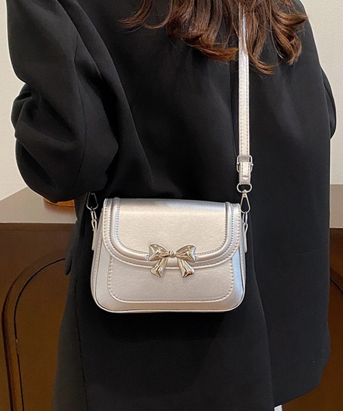 Miniministore(ミニミニストア)の「ミニショルダーバッグレディースミニバッグ(ショルダーバッグ・レディース・シルバー/ブラック/アイボリー/ピンク・FREE)」の14枚目の写真