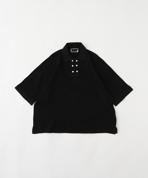 PHINGERIN(フィンガリン)の「PHINGERIN / フィンガリン DOUBLE ポロシャツ PD-251-LCS-081(ポロシャツ・メンズ・ホワイト/ブラック・MEDIUM/LARGE)」の2枚目の写真
