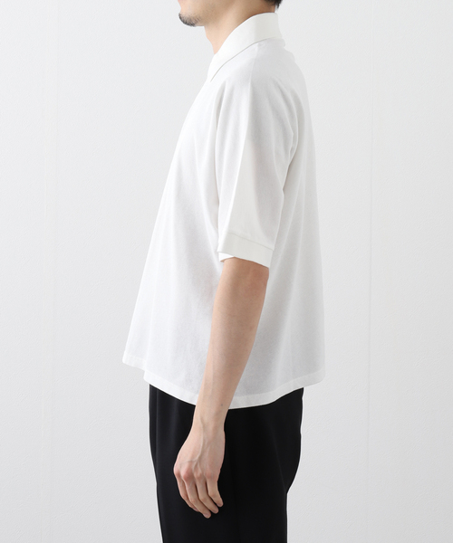 PHINGERIN(フィンガリン)の「PHINGERIN / フィンガリン DOUBLE ポロシャツ PD-251-LCS-081(ポロシャツ・メンズ・ホワイト/ブラック・MEDIUM/LARGE)」の8枚目の写真