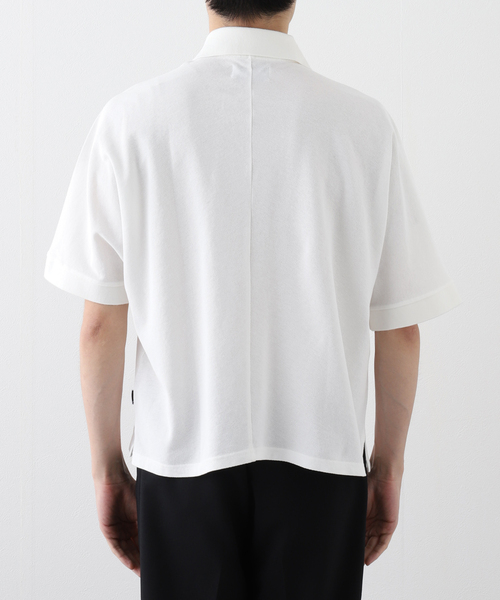 PHINGERIN(フィンガリン)の「PHINGERIN / フィンガリン DOUBLE ポロシャツ PD-251-LCS-081(ポロシャツ・メンズ・ホワイト/ブラック・MEDIUM/LARGE)」の9枚目の写真