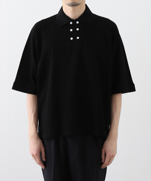 PHINGERIN スウェット ポロ シャツ ブラック トレーナー