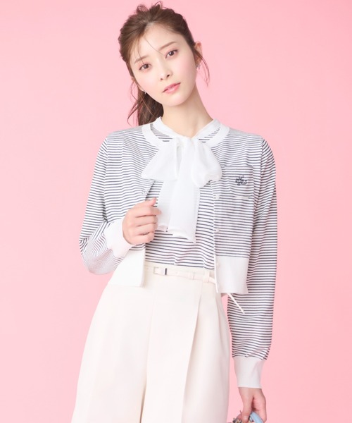 CELFORD（セルフォード）の「カリグラフィーポケット刺繍カーディガン