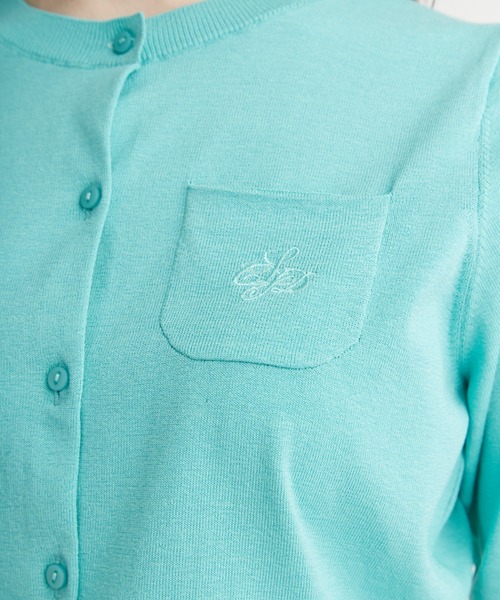 CELFORD（セルフォード）の「カリグラフィーポケット刺繍カーディガン
