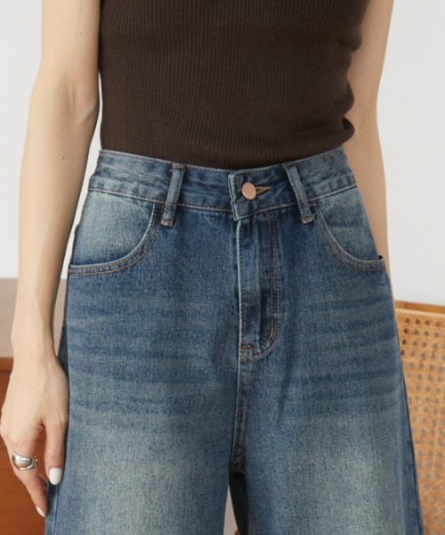 Auntie Rosa Holiday(アンティローザホリデー)の「ウォッシュドデニムハーフパンツ / サイズ展開あり(デニムパンツ・レディース・ブラック/ブルー・SMALL/MEDIUM)」の17枚目の写真