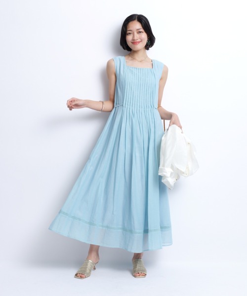 JUSGLITTY♡サマーワンピース♡美品♡限定色 ピンタックサマーワンピース（ワンピース）｜JUSGLITTY（ジャス