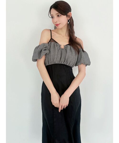 セール】チェックコンビマーメイドワンピース（ワンピース