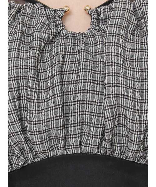 RESEXXY（リゼクシー）の「チェックコンビマーメイドワンピース（ワンピース・レディース・ホワイト/ブラック/ブルー・FREE）」の21枚目の写真