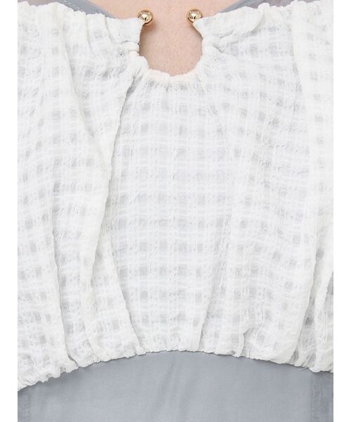 RESEXXY（リゼクシー）の「チェックコンビマーメイドワンピース（ワンピース・レディース・ホワイト/ブラック/ブルー・FREE）」の22枚目の写真