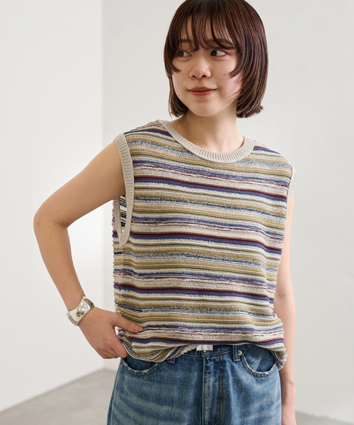新品　BRIEFING ボーダーニット　S 230235.jpg