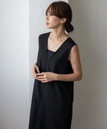 No Rule No Line | 深めVネック2wayジャンパースカート ワンピース(ワンピース)