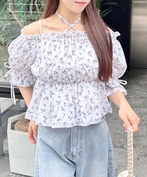 花柄オフショルダーミニトップス✭夏コーデ✭ゆったり華やかデート着 楽天市場】オフショルダー（柄花・植物）（トップス｜レディース