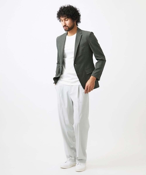 MICHEL KLEIN HOMME (ミッシェルクランオム)の「【セットアップ】メッシュテーラードジャケット(テーラードジャケット・メンズ・ブラック/カーキ・MEDIUM/LARGE/X-LARGE)」の9枚目の写真