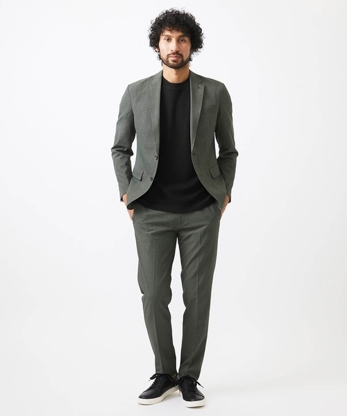 MICHEL KLEIN HOMME (ミッシェルクランオム)の「【セットアップ】メッシュテーラードジャケット(テーラードジャケット・メンズ・ブラック/カーキ・MEDIUM/LARGE/X-LARGE)」の17枚目の写真