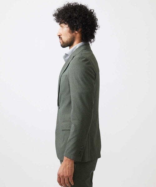 MICHEL KLEIN HOMME (ミッシェルクランオム)の「【セットアップ】メッシュテーラードジャケット(テーラードジャケット・メンズ・ブラック/カーキ・MEDIUM/LARGE/X-LARGE)」の10枚目の写真