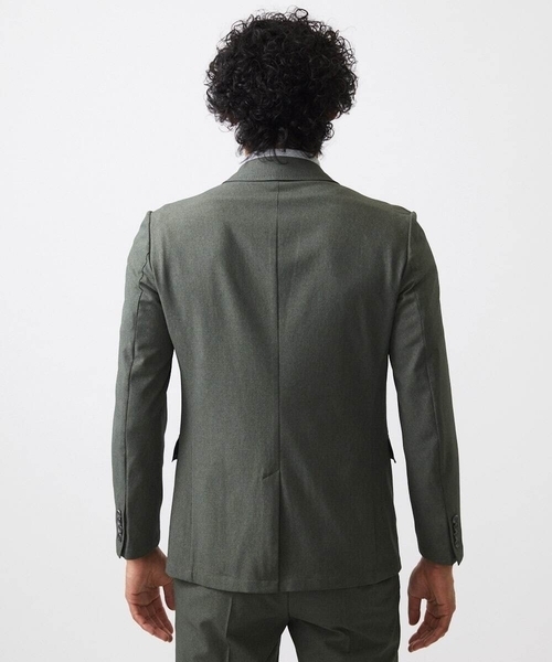 MICHEL KLEIN HOMME (ミッシェルクランオム)の「【セットアップ】メッシュテーラードジャケット(テーラードジャケット・メンズ・ブラック/カーキ・MEDIUM/LARGE/X-LARGE)」の6枚目の写真