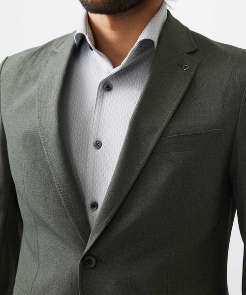 MICHEL KLEIN HOMME (ミッシェルクランオム)の「【セットアップ】メッシュテーラードジャケット(テーラードジャケット・メンズ・ブラック/カーキ・MEDIUM/LARGE/X-LARGE)」の11枚目の写真