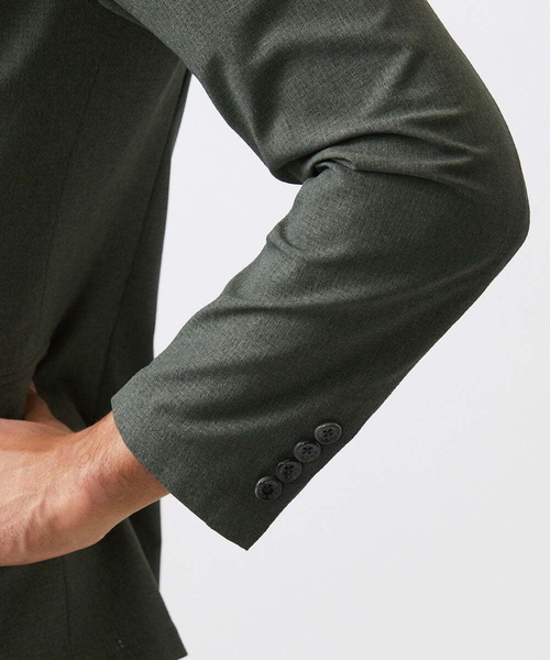 MICHEL KLEIN HOMME (ミッシェルクランオム)の「【セットアップ】メッシュテーラードジャケット(テーラードジャケット・メンズ・ブラック/カーキ・MEDIUM/LARGE/X-LARGE)」の15枚目の写真