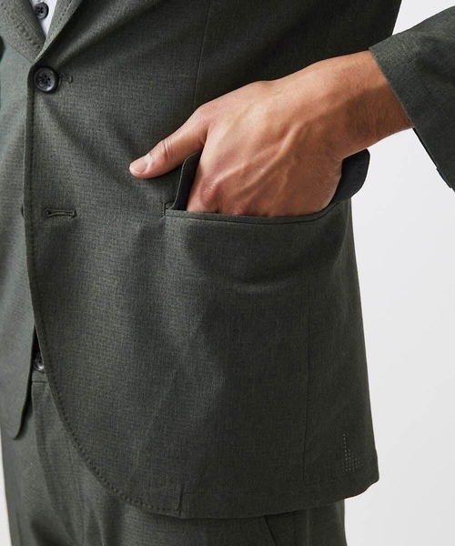 MICHEL KLEIN HOMME (ミッシェルクランオム)の「【セットアップ】メッシュテーラードジャケット(テーラードジャケット・メンズ・ブラック/カーキ・MEDIUM/LARGE/X-LARGE)」の20枚目の写真