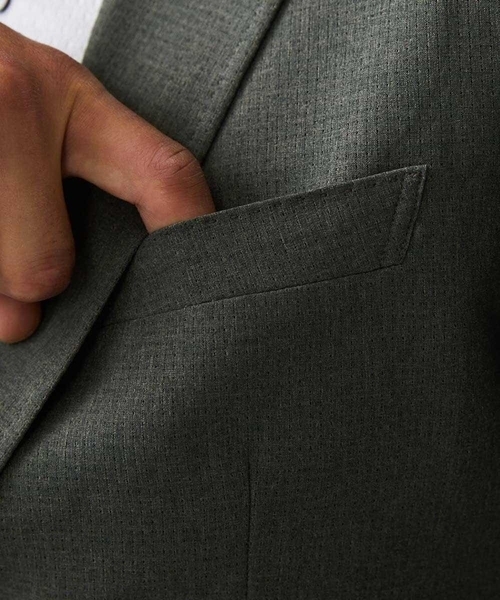 MICHEL KLEIN HOMME (ミッシェルクランオム)の「【セットアップ】メッシュテーラードジャケット(テーラードジャケット・メンズ・ブラック/カーキ・MEDIUM/LARGE/X-LARGE)」の16枚目の写真
