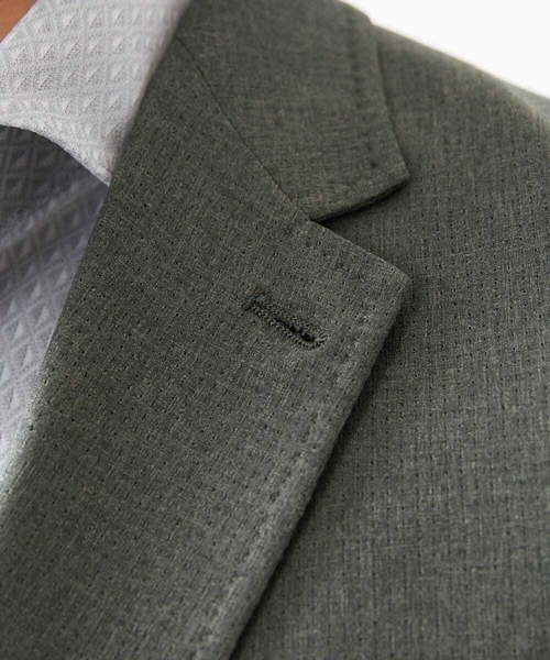 MICHEL KLEIN HOMME (ミッシェルクランオム)の「【セットアップ】メッシュテーラードジャケット(テーラードジャケット・メンズ・ブラック/カーキ・MEDIUM/LARGE/X-LARGE)」の7枚目の写真