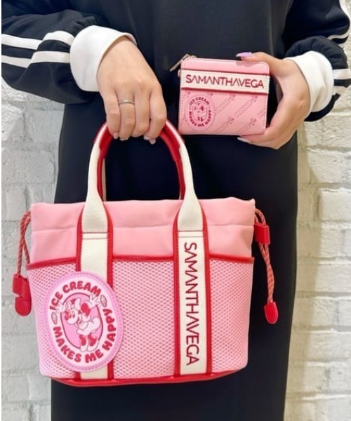 大人気!! SAMANTHAVEGA「ミッキーマウス」ロゴ ショルダーバッグ サマンサベガ /ミッキーマウス＆フレンズ】コレクションが
