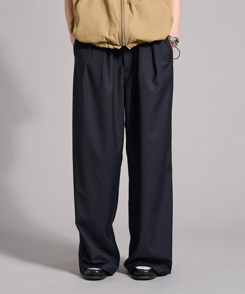 セール】2 TUCK WIDE SLACKS / ツータックワイドスラックス